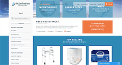 Desktop Screenshot of incontinenceproductsplus.com